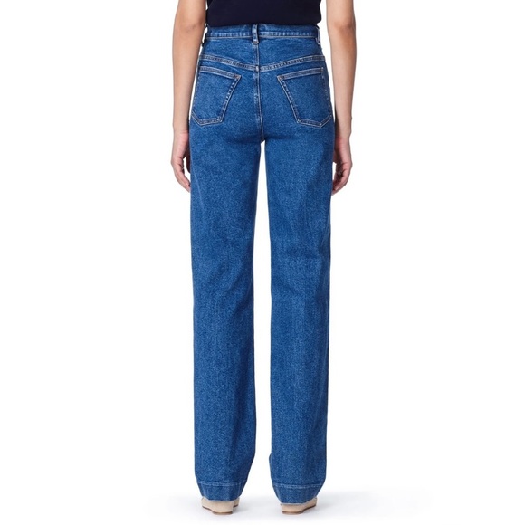 A.P.C. Spring High Rise Straight Leg Jeans Blue Denim Sz 24 - Picture 2 of 16